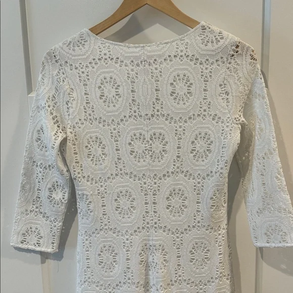 Lilly Pulitzer Sharrie Caftan Maxi Dress Resort White King Street Lace Size S - Picture 10 of 10